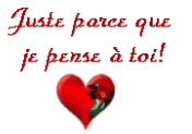 Gif animé je pense à toi coeur